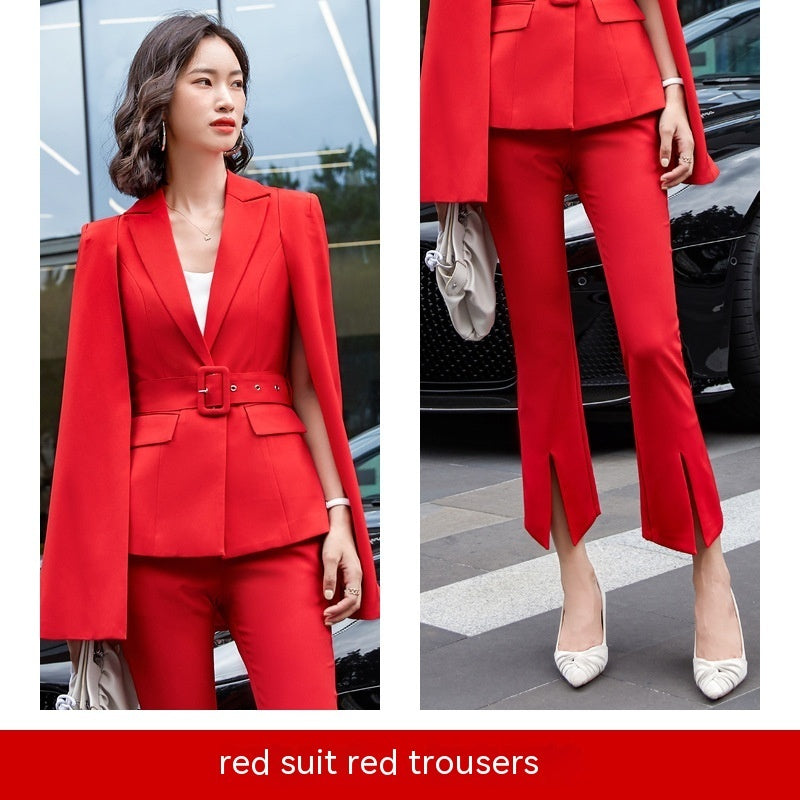 Two-piece Fashion Cloak Suit