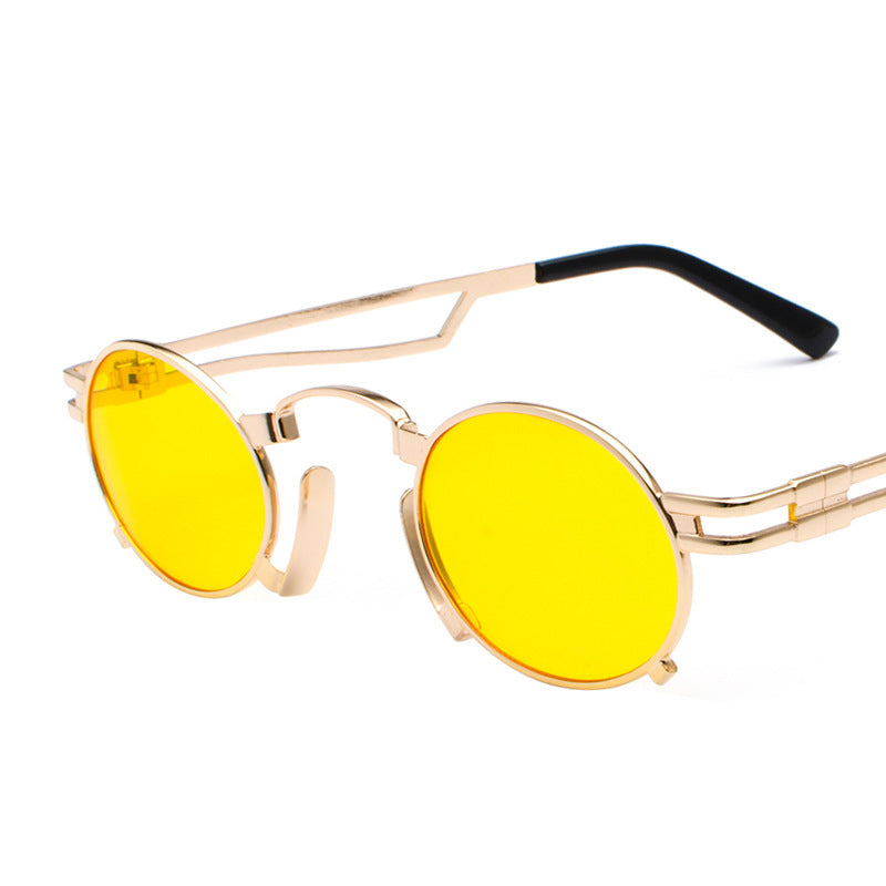 Metal oval sunglasses