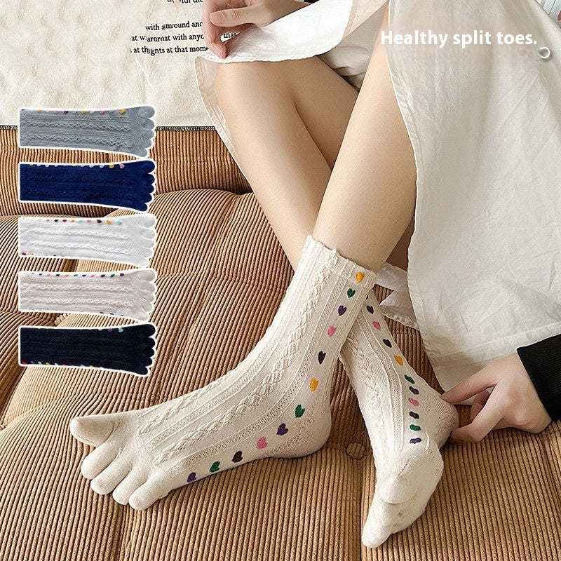 Split Toe Breathable Long Socks