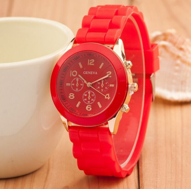 Geneva jelly silicone watch