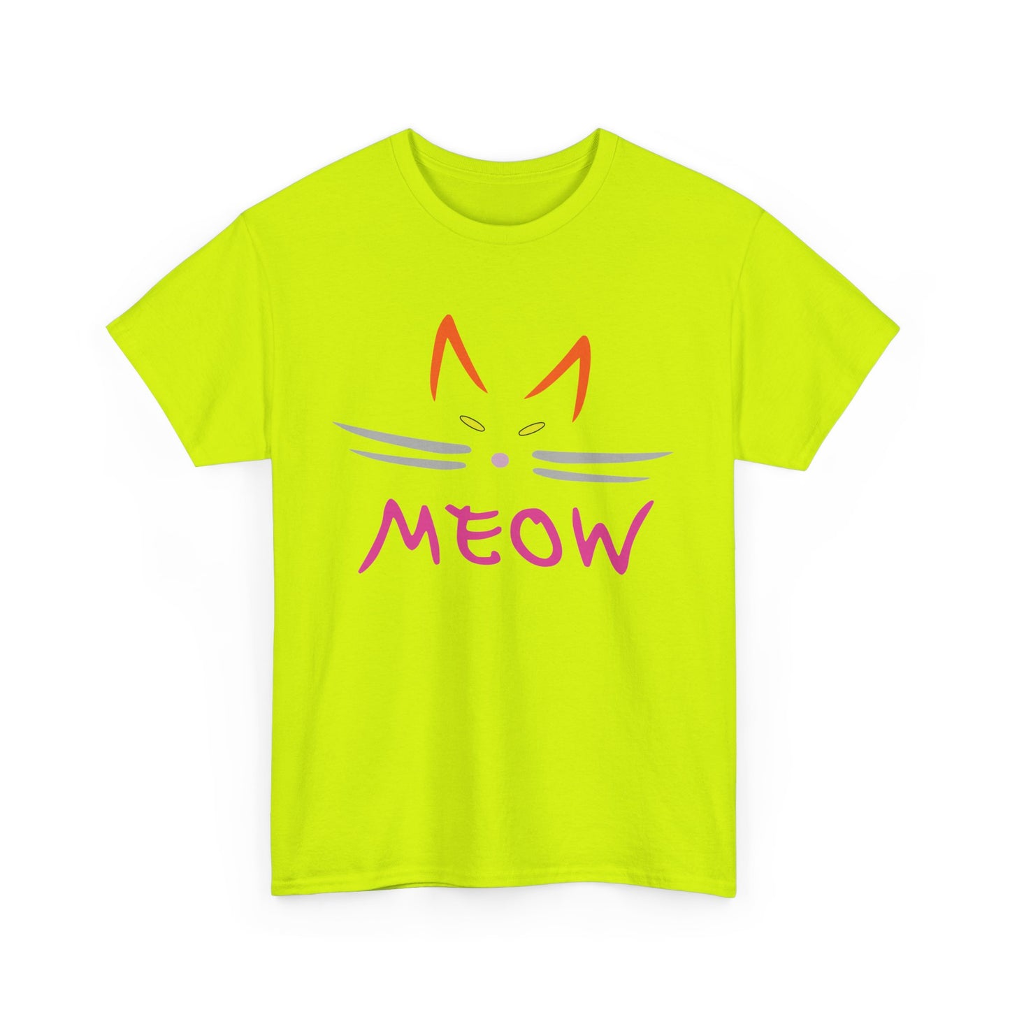 Meow. Heavy Cotton T-Shirt