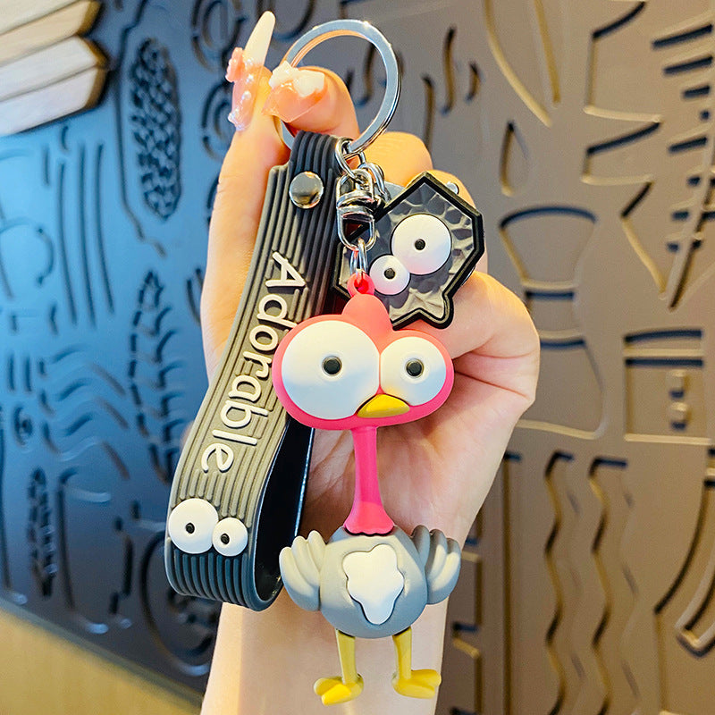 Funny Ostrich Doll Keychain