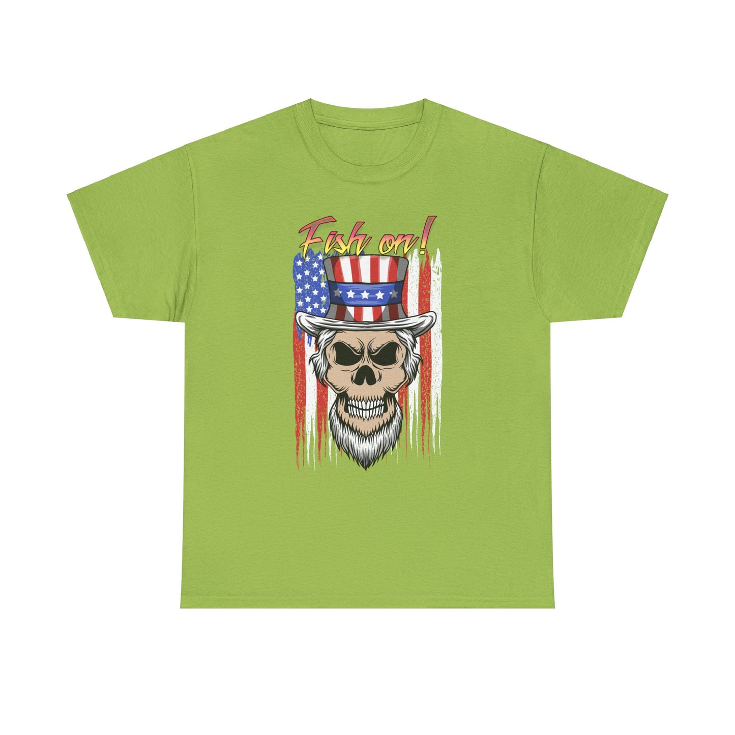 All American Fish on. Heavy Cotton T-Shirt