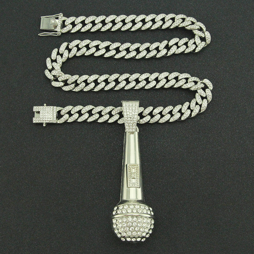 Microphone Pendant Necklace