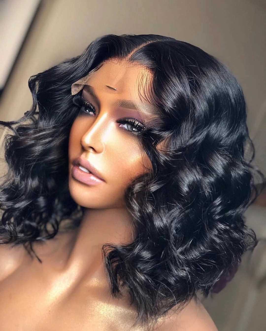 Black Lace Partial Wig