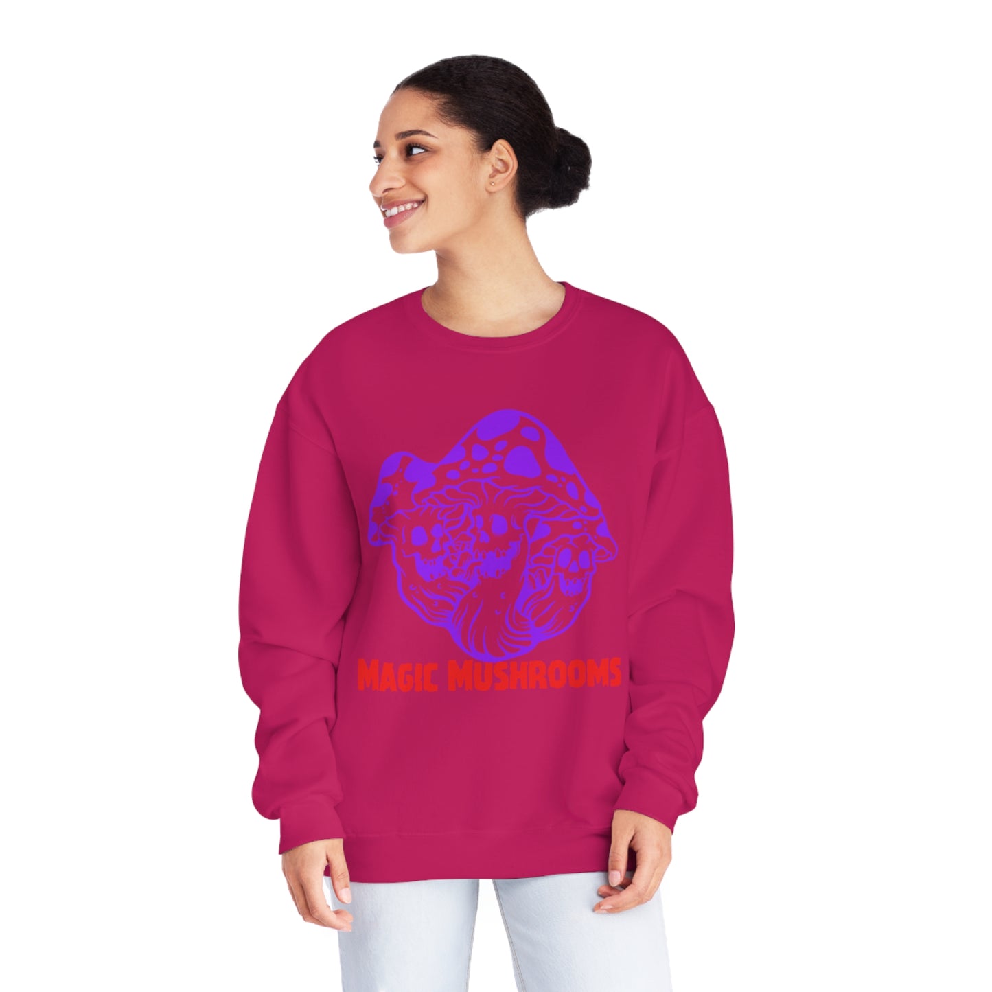 Magic Mushrooms, Unisex NuBlend® Crewneck Sweatshirt