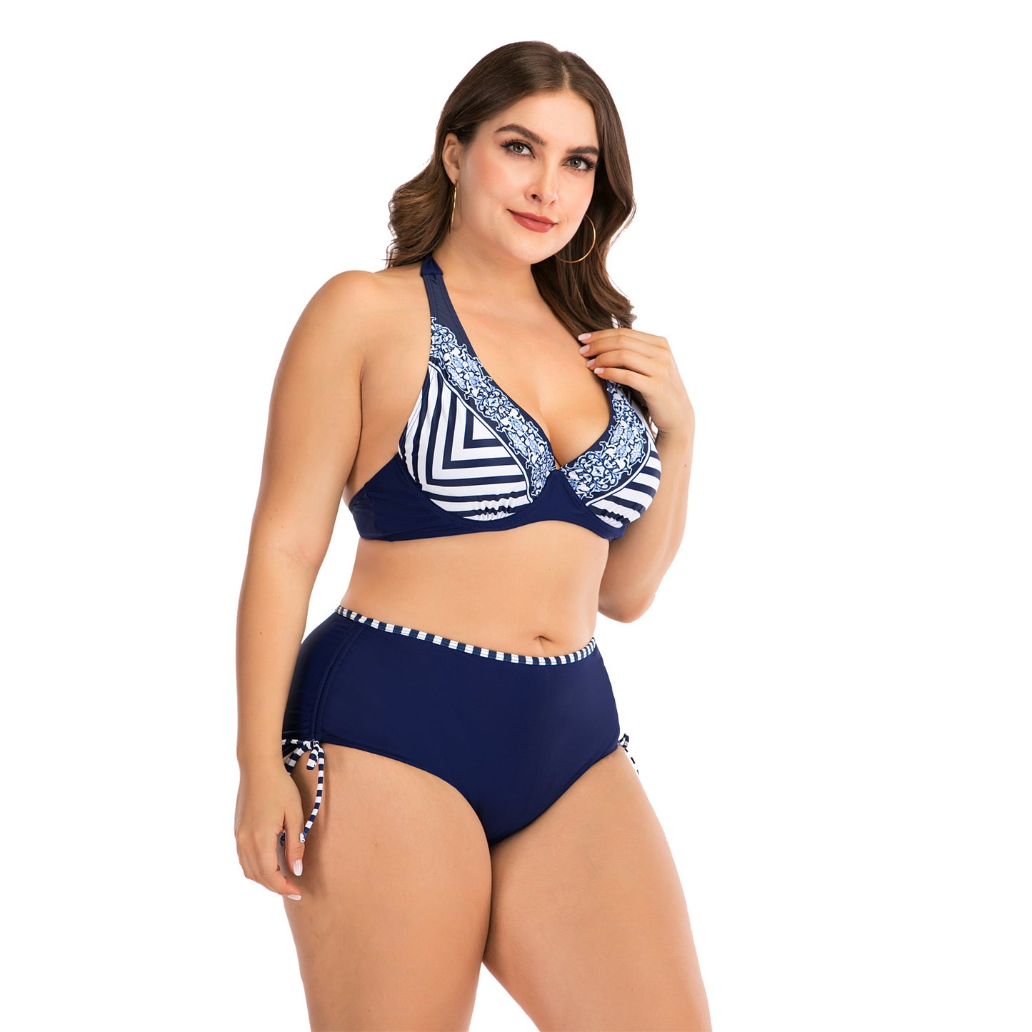 Plus size underwire bikini