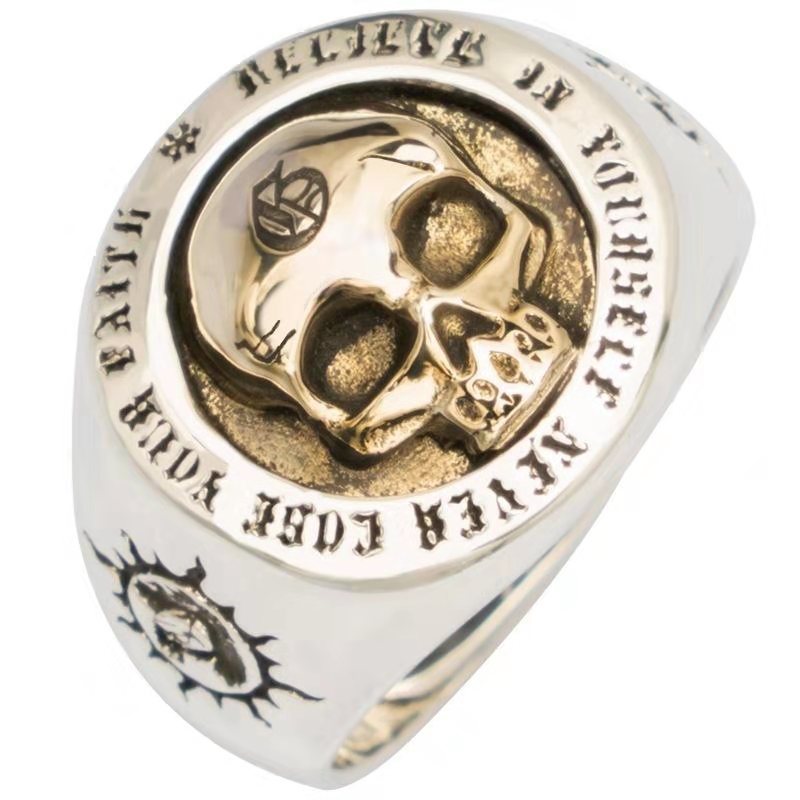 Domineering Skull Men's Ring