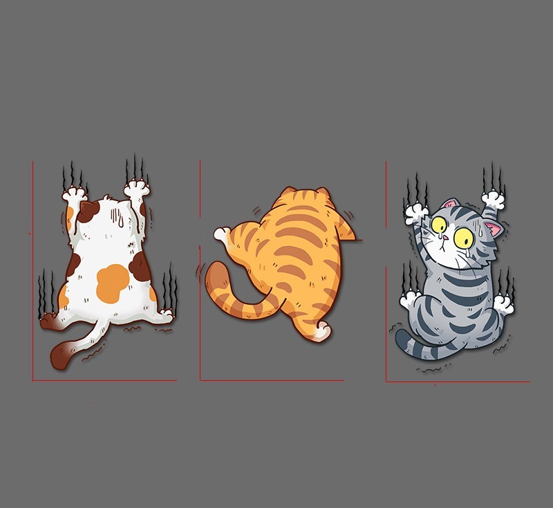 Scratch Pet Cat Car Sticker