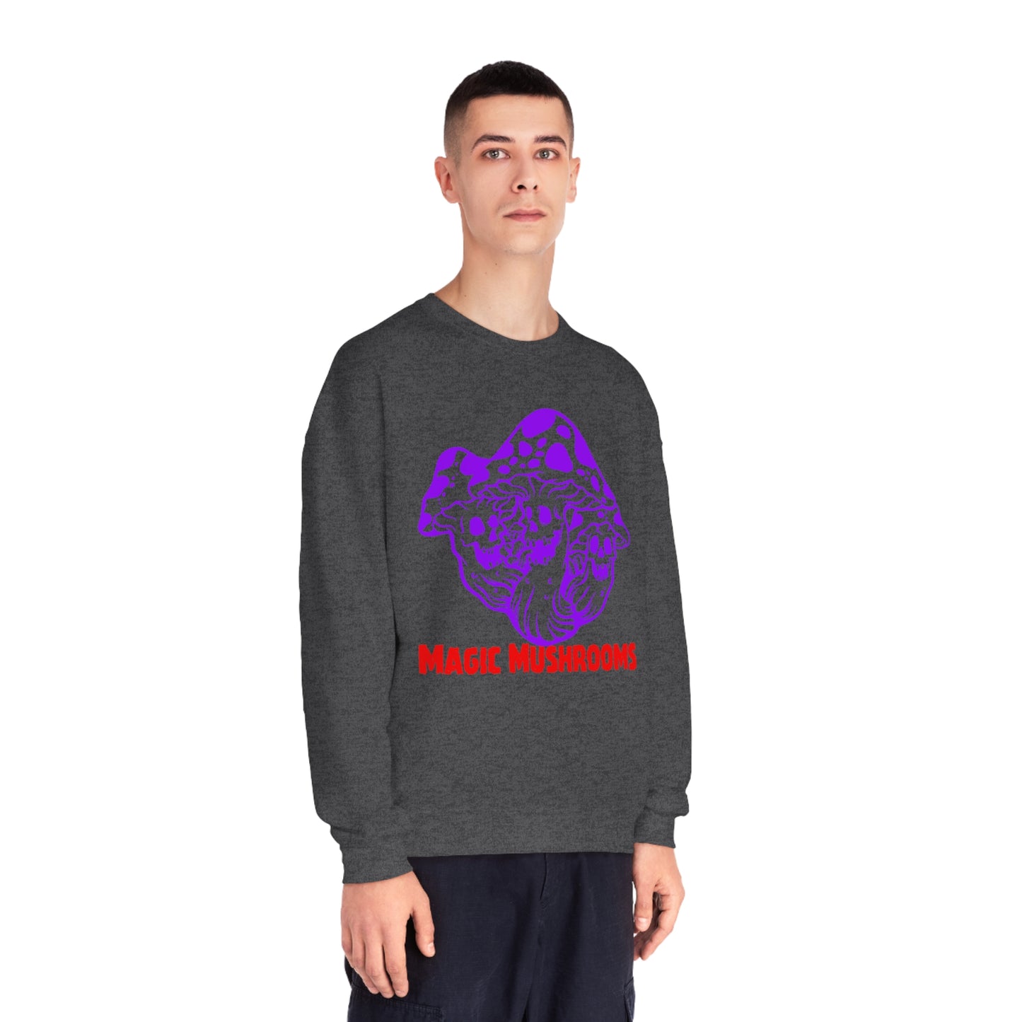 Magic Mushrooms, Unisex NuBlend® Crewneck Sweatshirt