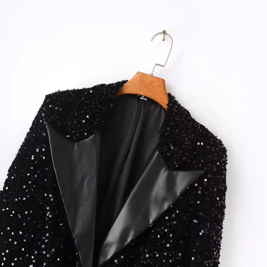 Women's Casual Sequin Jacket