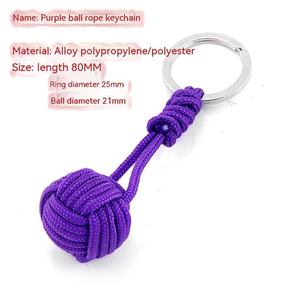 Monkeys Fist Ball Rope Keychain