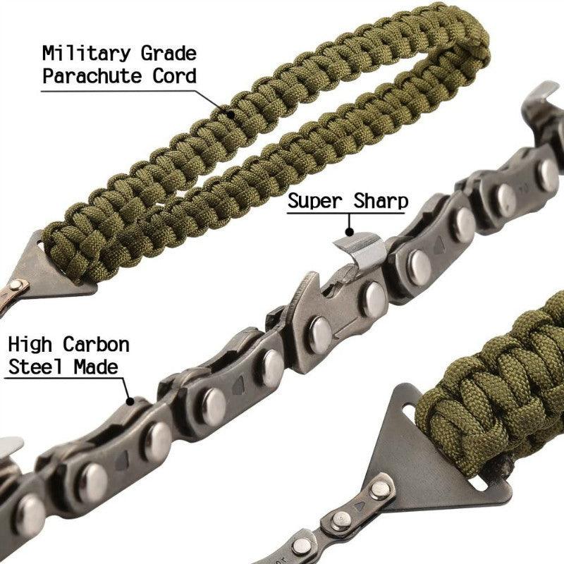 Braided Rope Camping Survival Pocket Saw