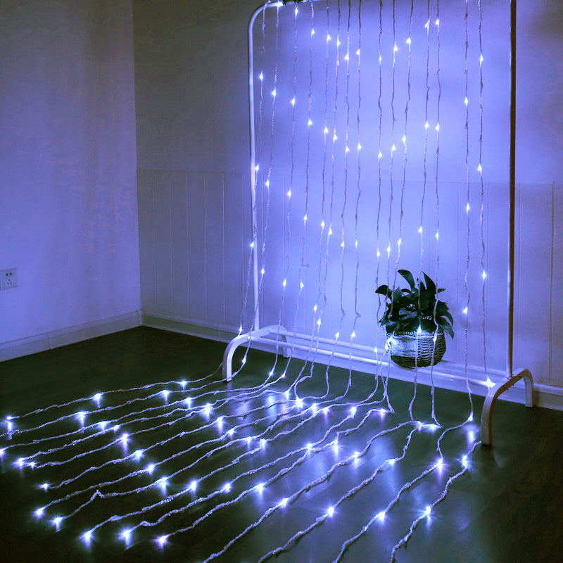 LED waterfall star string lamp