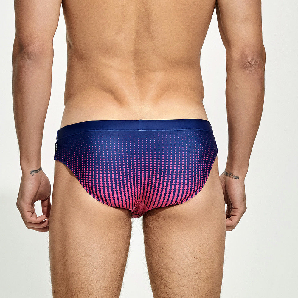 Men's Low Waist Lace-up Swim Briefs