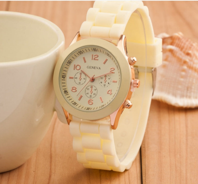 Geneva jelly silicone watch