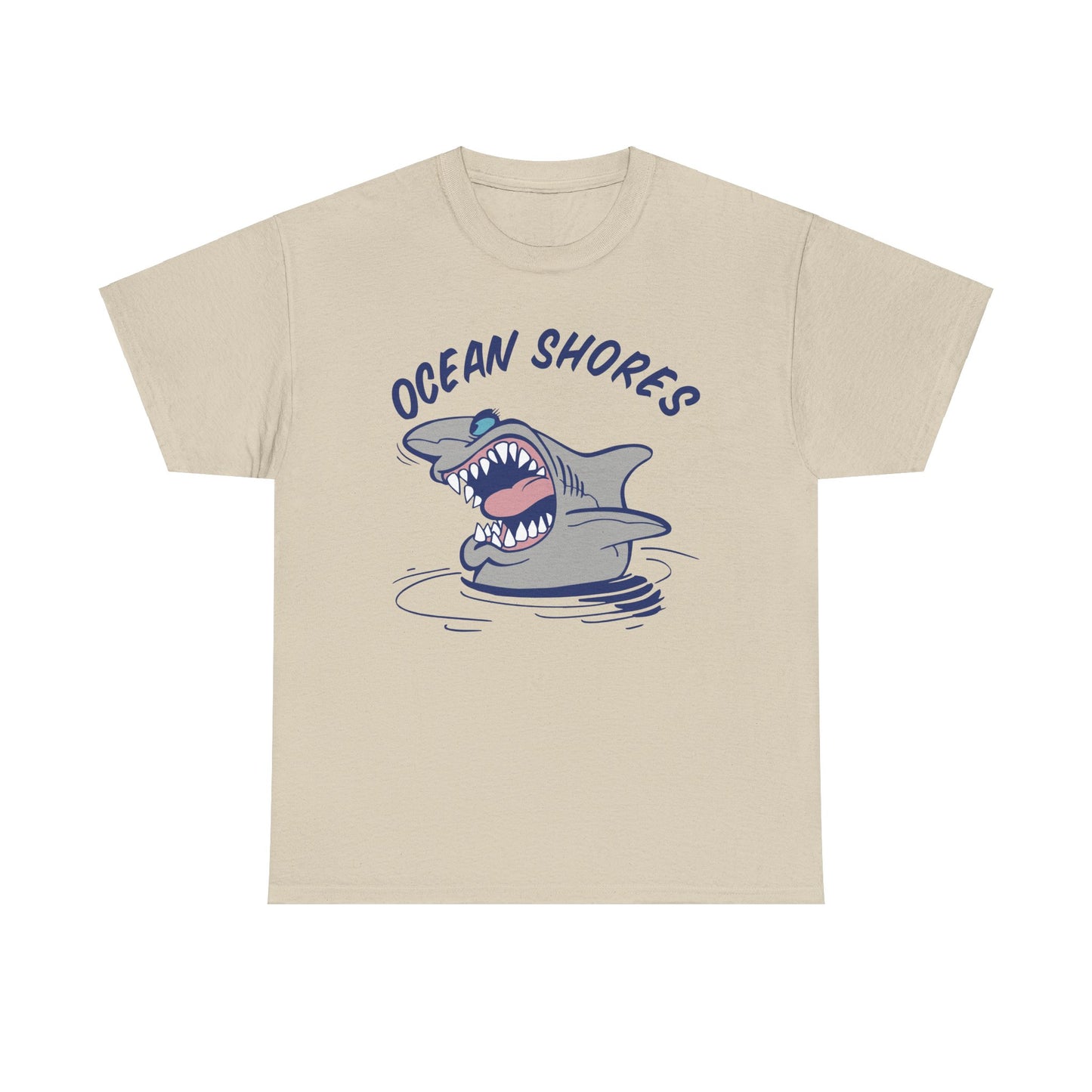 Ocean Shores Shark, Heavy Cotton T-Shirt