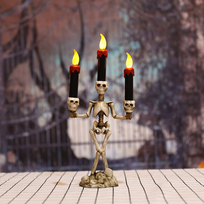 Halloween skeleton candles  decoration