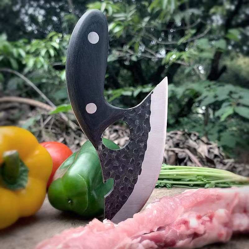 Multi-Functional Handle Small Camp Kitchen Curved Knife