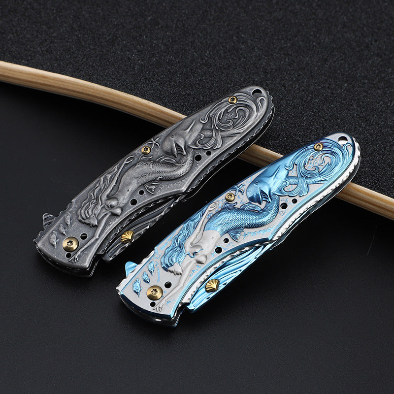 Mermaid Folding Knife