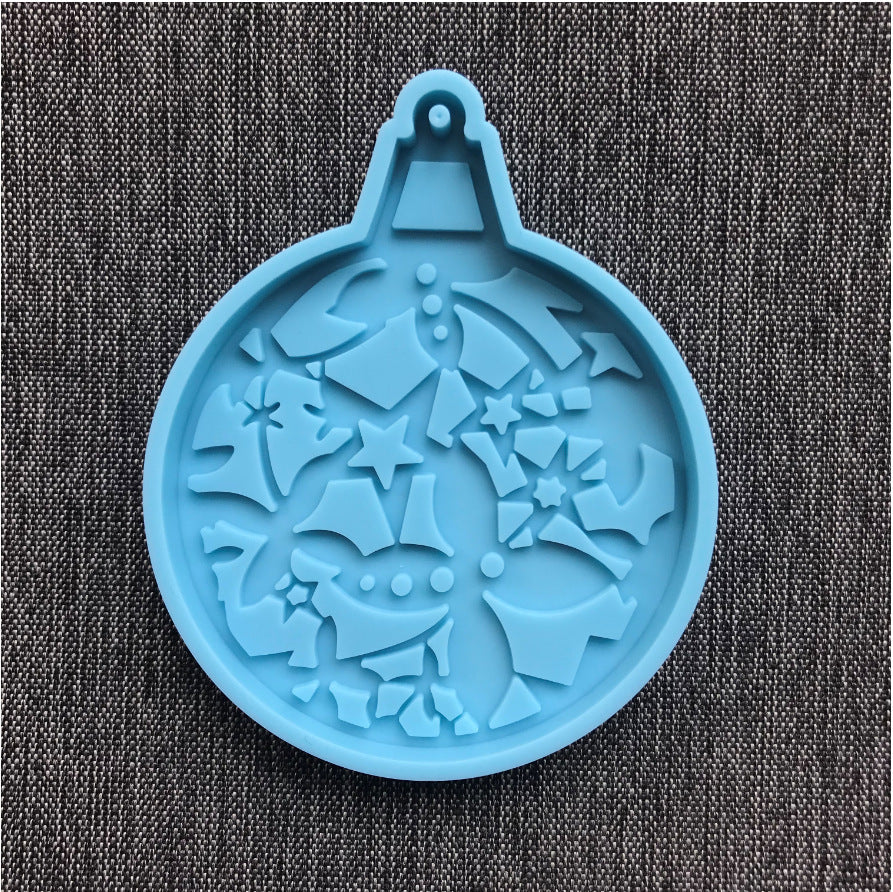 Christmas Round Shape Decoration Silicone Mold