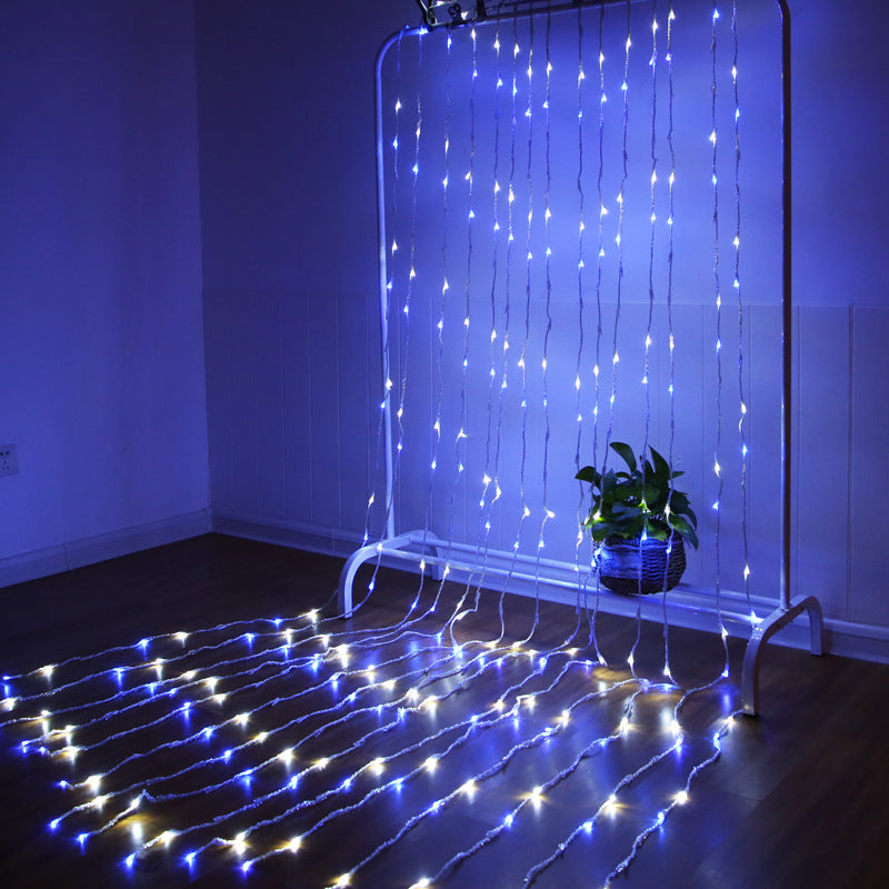 LED waterfall star string lamp