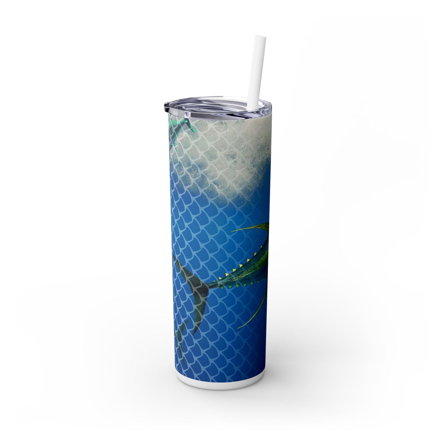 Tuna. 20oz Skinny Tumbler with Straw