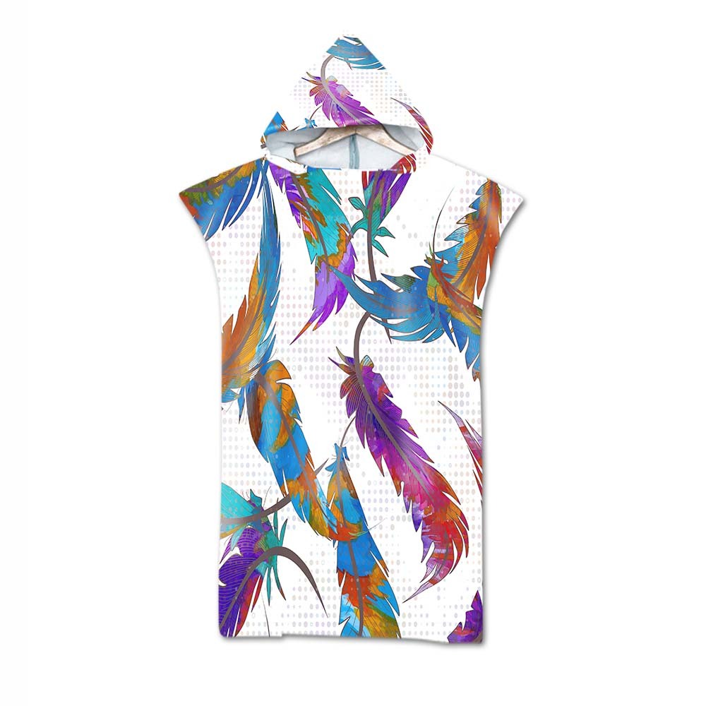 Beach Towel Cloak Geometric Print