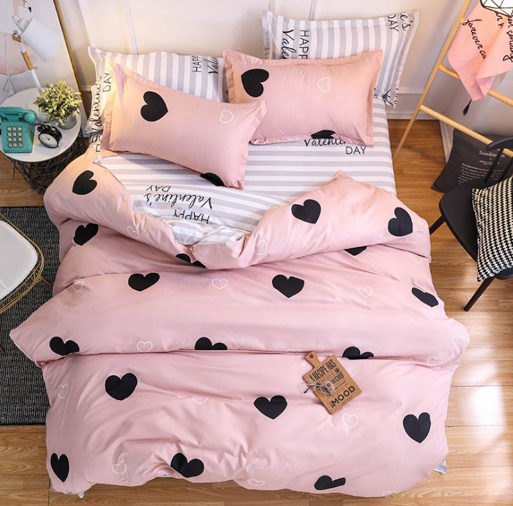 Trendy three-piece bedding set