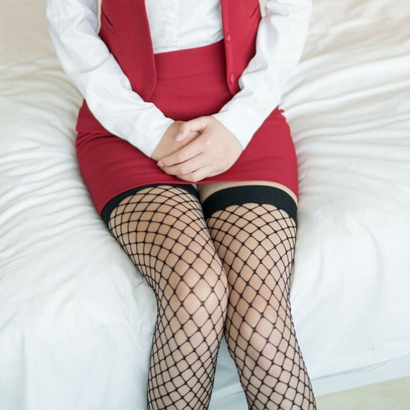 See-through Thigh Mesh Stockings