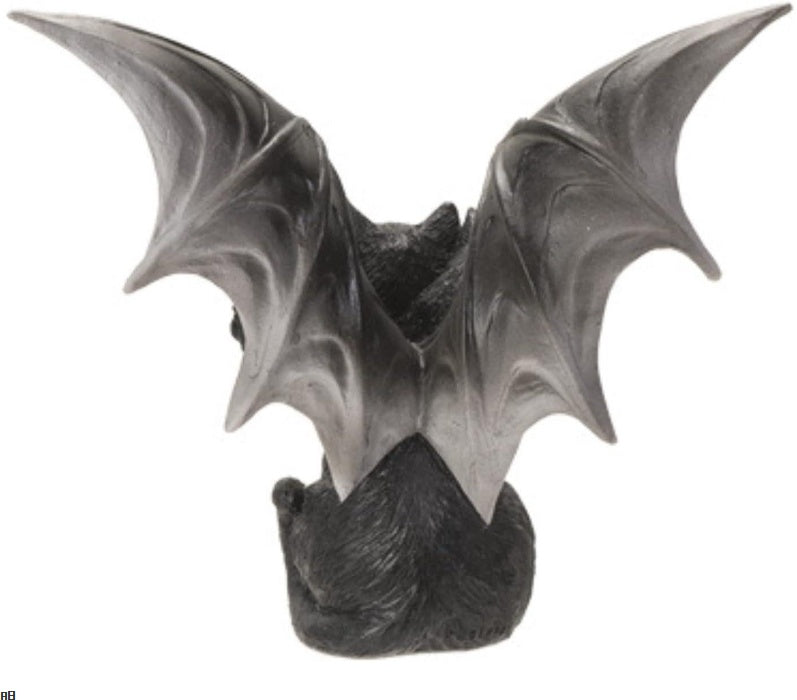 Three-head Cat Bat Winged Resin Decoration