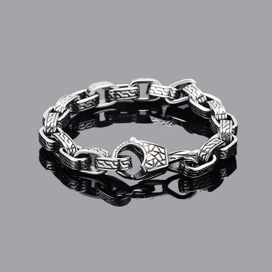 Vintage Pattern Titanium Steel Bracelet