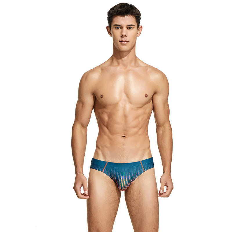 Men's Low Waist Lace-up Swim Briefs