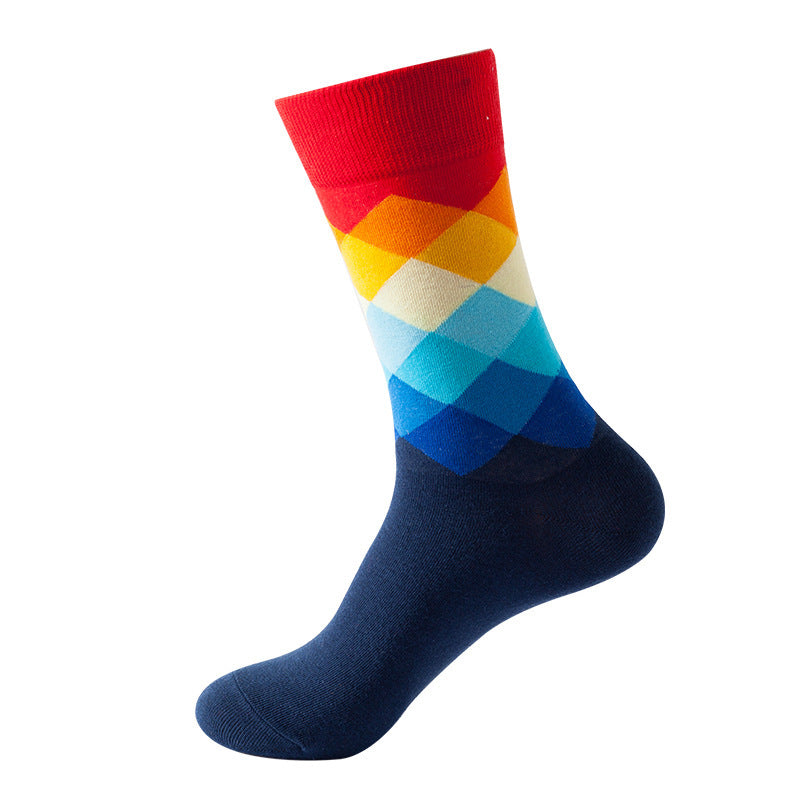 Mid Calf Fashion Trendy Socks