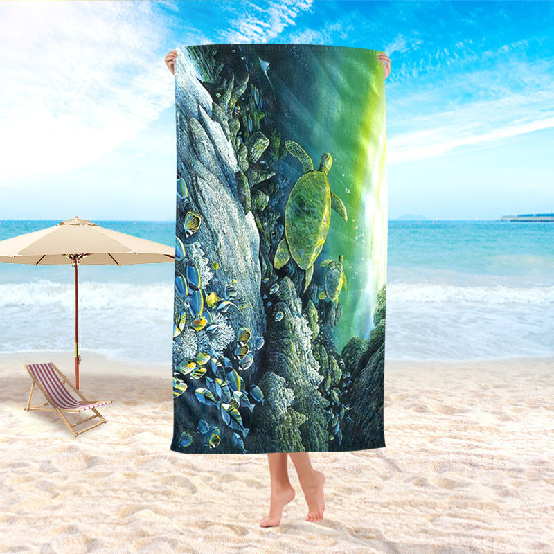 Double Sided Fleece Quick Dry Microfiber Beach Towel