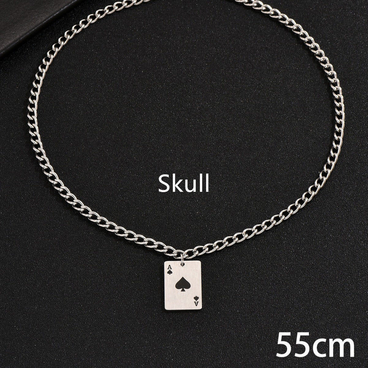 Stainless Steel Poker Necklace