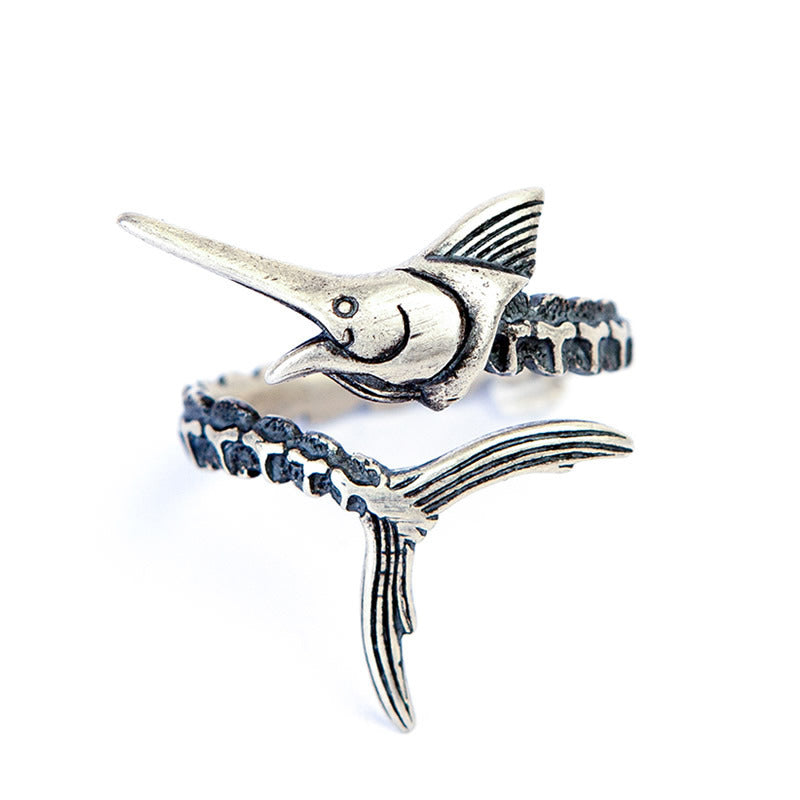 Sterling Silver Marlin Ring