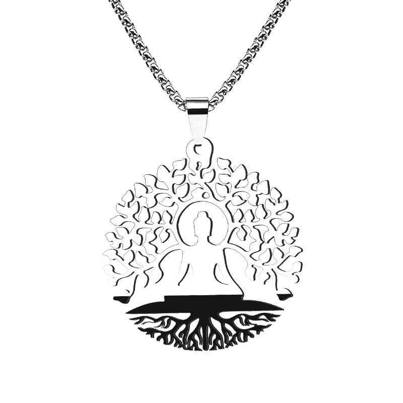 Meditation Buddha Yoga Pendant Necklace