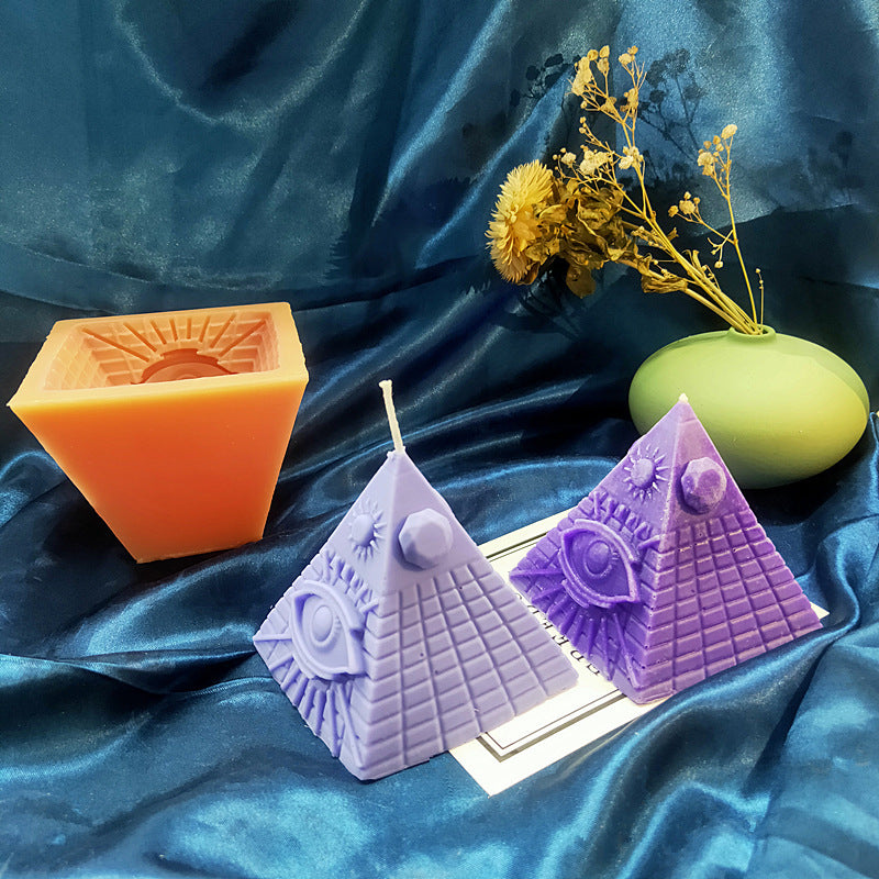 DIY Candle Pyramid Silicone Mold