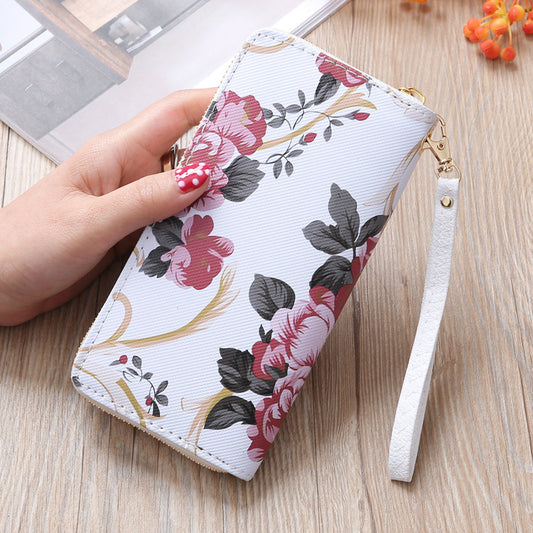 Floral Printed Clutch Wallet