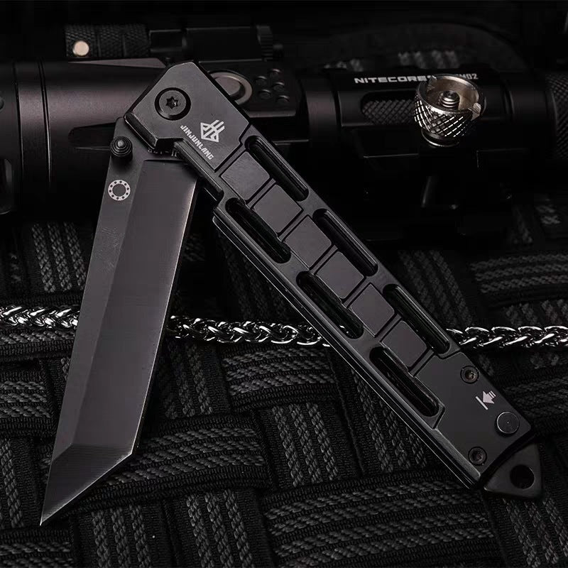 Combination Slingshot Folding Knife