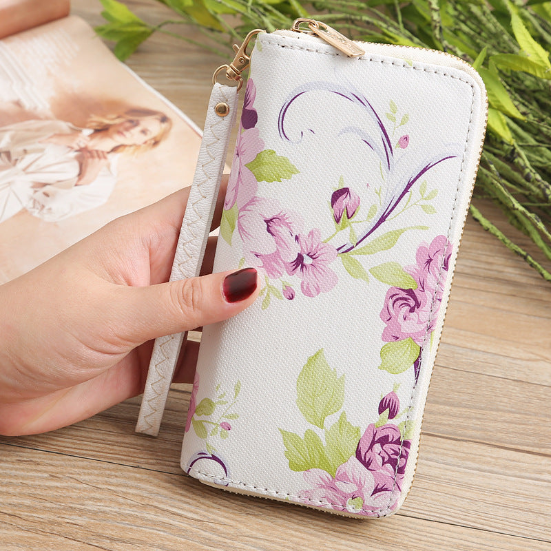 Floral Printed Clutch Wallet