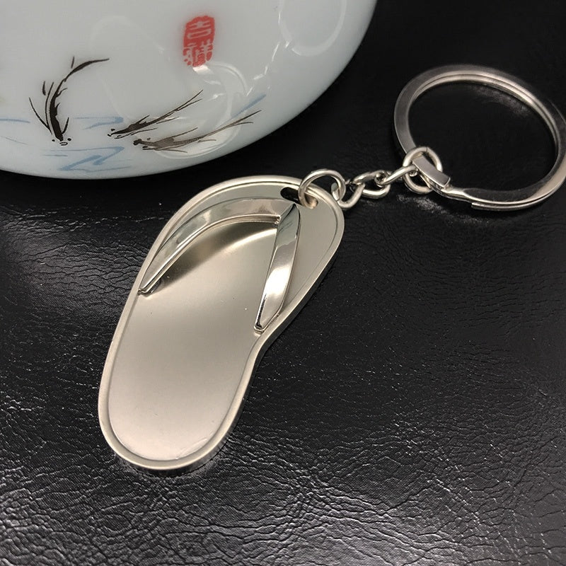 Metal Flip Flop Keychain