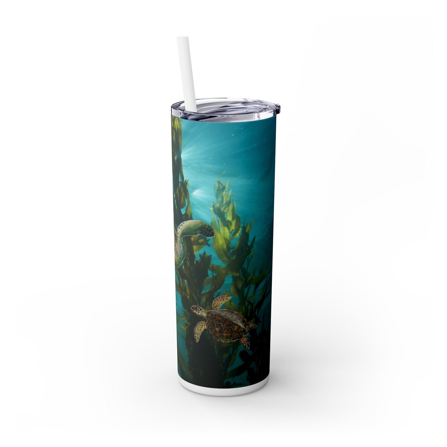 Sea Turtles. 20oz Skinny Tumbler with Straw