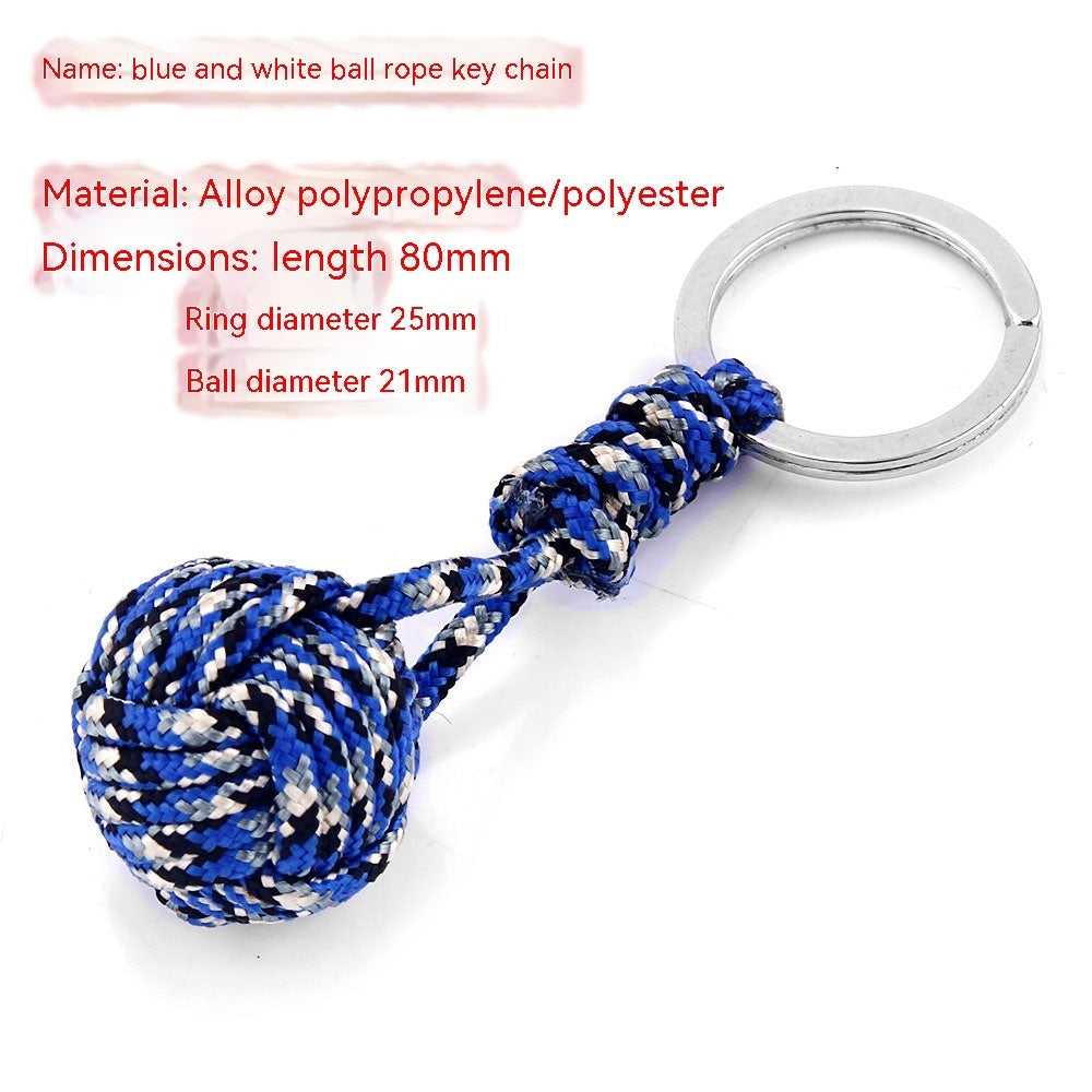 Monkeys Fist Ball Rope Keychain