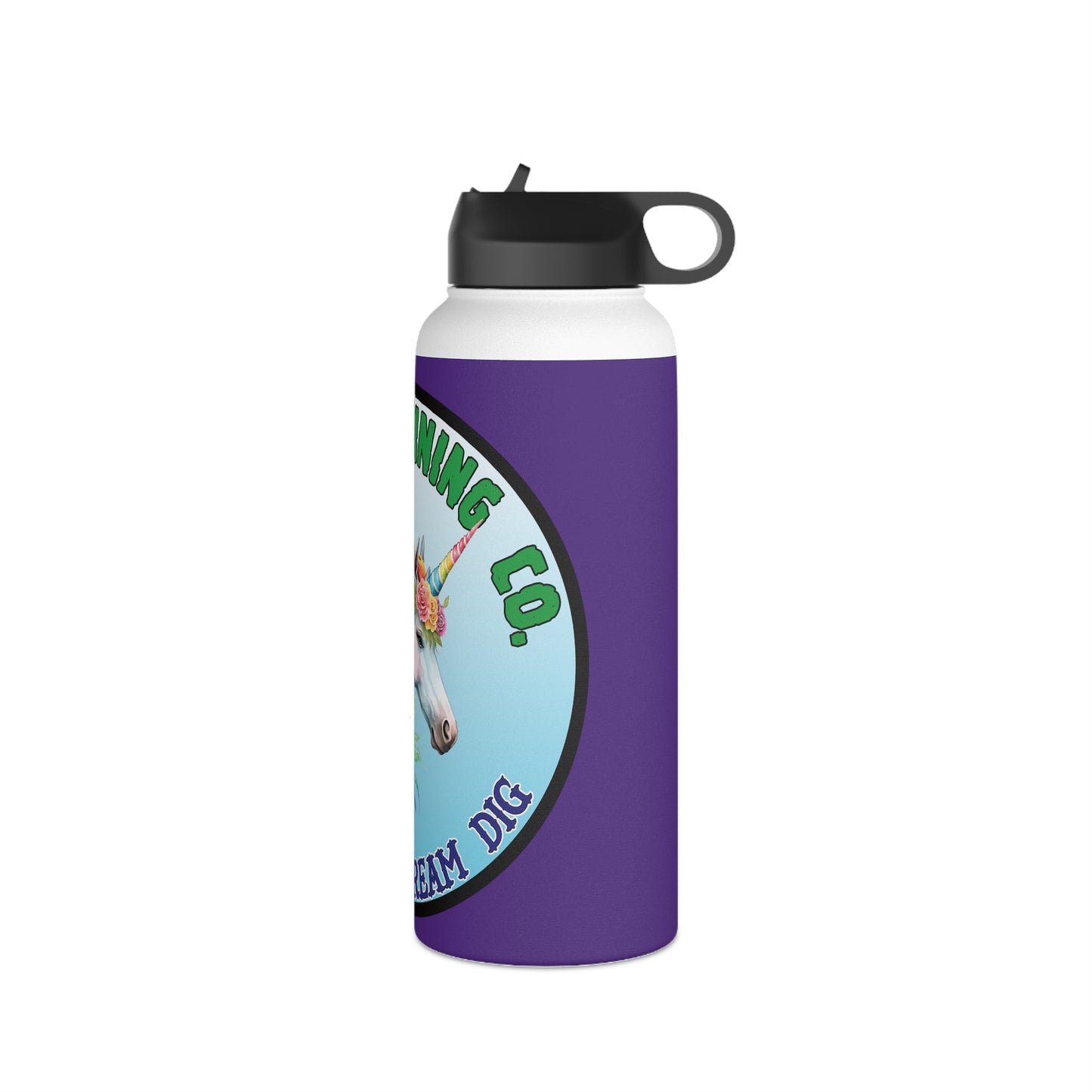 Oregon Mining Co. Unicorn Dream Dig. Stainless Steel Water Bottle