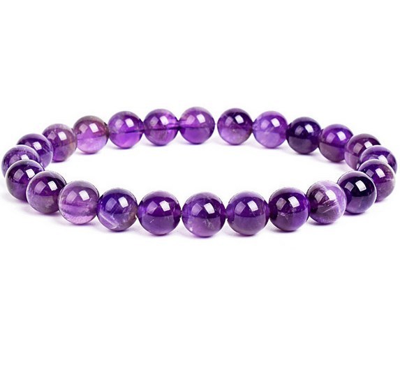 Unisex 8mm Agate Beads Bracelet