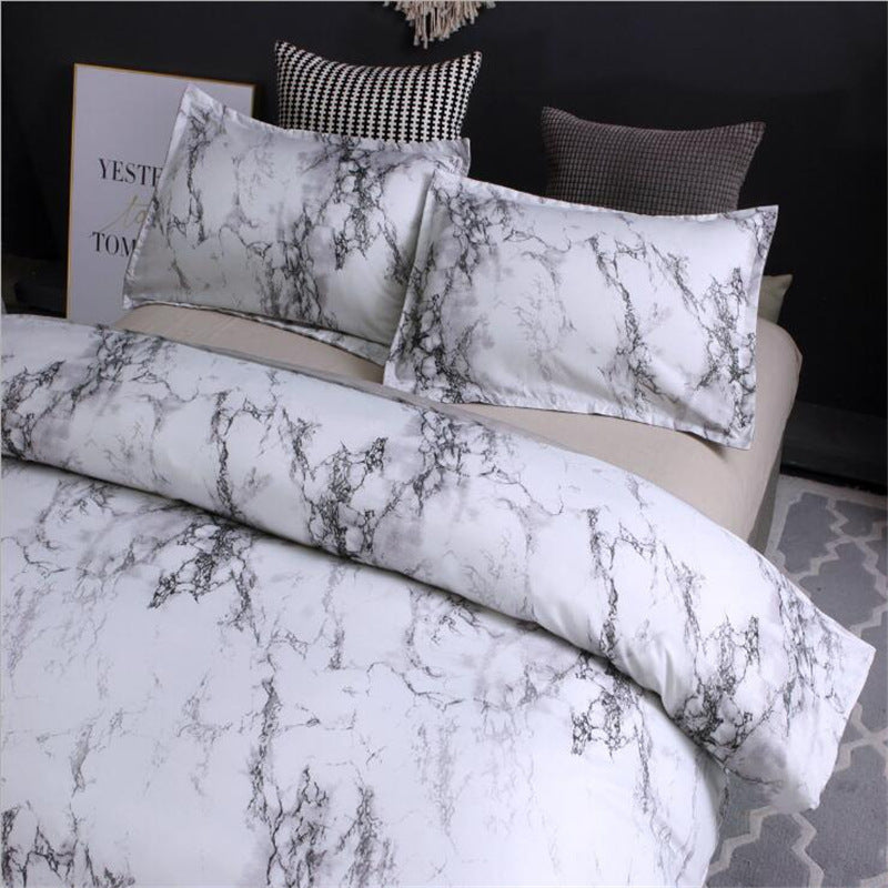 Marble four-piece bedding set