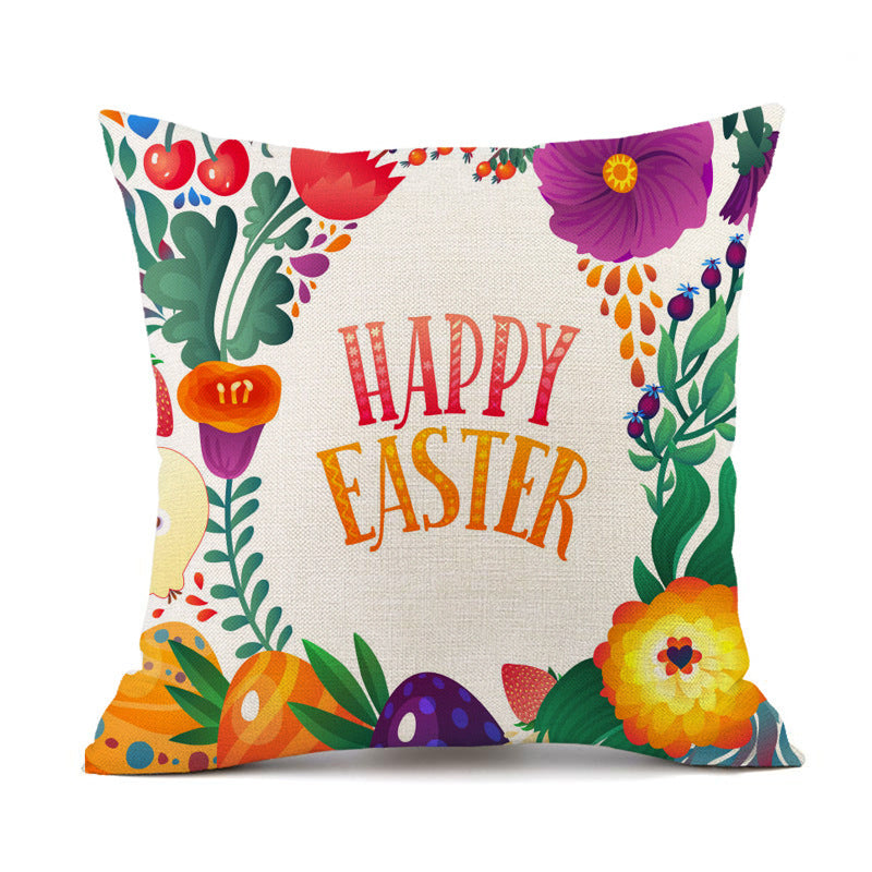 Easter Linen Cushion Case