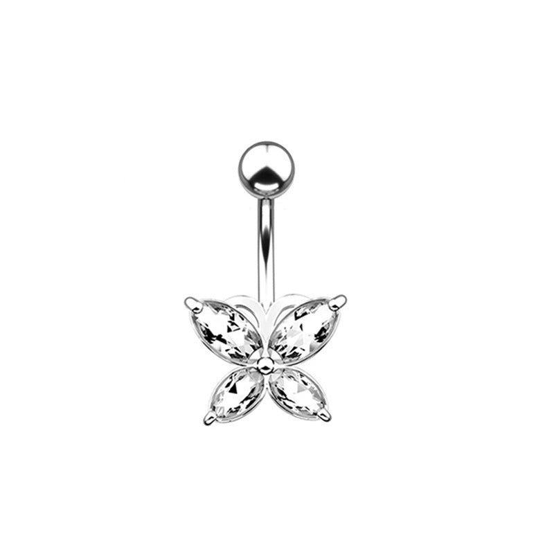 3A Zircon Navel Stud